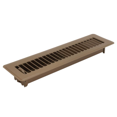 Main product image of 2" x 12" (Wall Opening Size) Golden Sand Floor Register (421M Series)