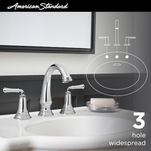 Main product image of Delancey 8" Widespread 2 Handle Bathroom Faucet 1.2 gpm w/ Cross Handles (Chrome), 7052827.002