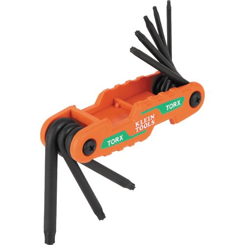 Main product image of 8-Key Compact Folding Hex Key Set, Torx