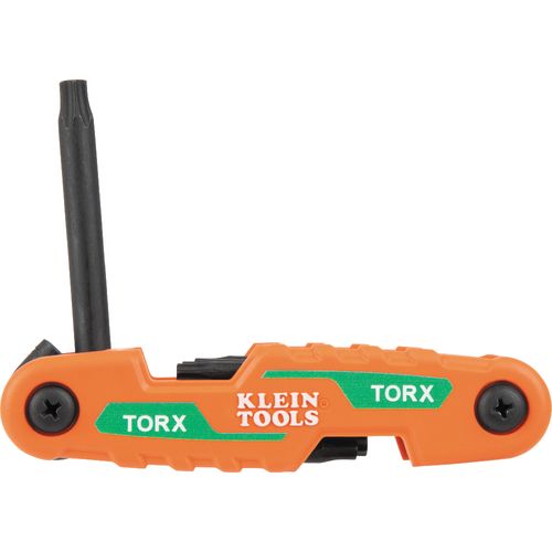 Main product image of 8-Key Compact Folding Hex Key Set, Torx