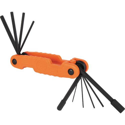 Main product image of 10-Key Pro Folding Hex Key Set, Metric