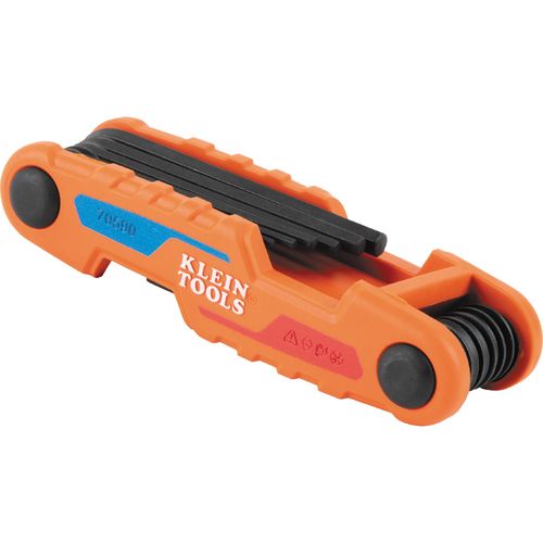 Main product image of 12-Key Compact Folding Hex Key Set, SAE/Metric/Torx