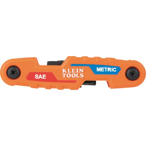 Main product image of 12-Key Compact Folding Hex Key Set, SAE/Metric/Torx