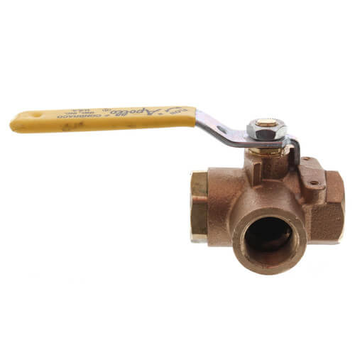 Main product image of 3/4" Standard Port, 3 Way Diversion Threaded Ball Valve (12 Cv)