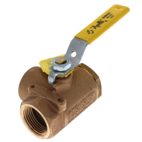 Main product image of 1" Standard Port, 3 Way Diversion Threaded Ball Valve (14 Cv)