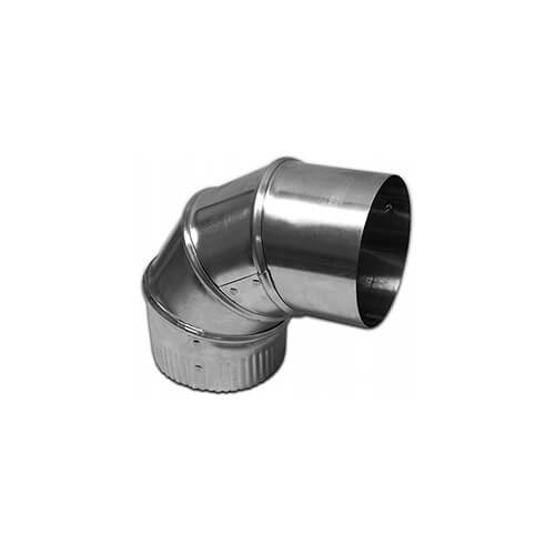 IMPERIAL MANUFACTURING 4" 26 Gauge 90 Degree Galvanized
