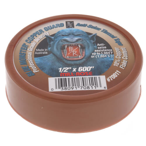 Main product image of 1/2" x 600" Copper Guard Anti-Seize Thread Sealing Tape