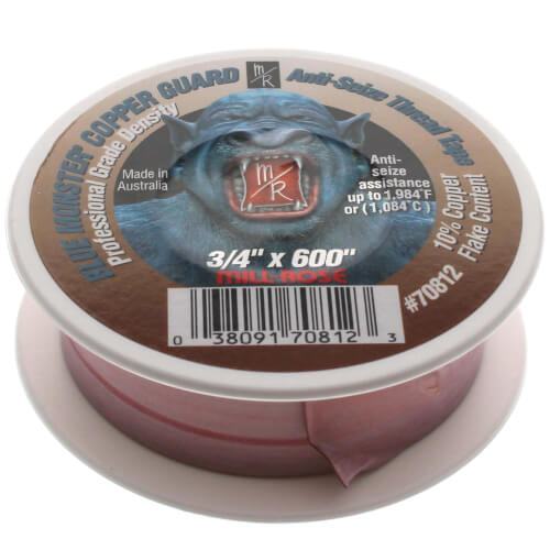 Main product image of 3/4" x 600" Copper Guard Anti-Seize Thread Sealing Tape