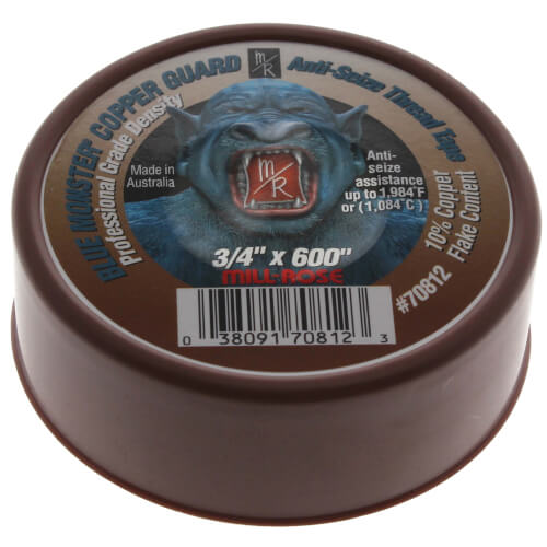 Main product image of 3/4" x 600" Copper Guard Anti-Seize Thread Sealing Tape