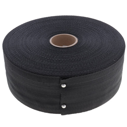 Main product image of 3" x 100 Yds. Black Woven Duct Strap