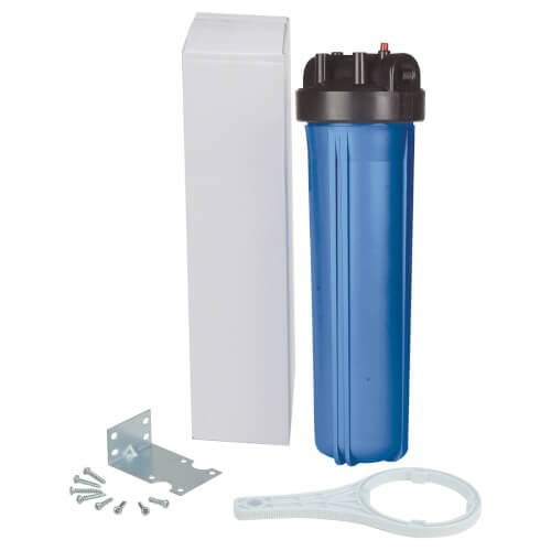 Main product image of PWHIB20FF 20" Blue Full Flow Housing Kit with Pressure Relief, 1" NPT
