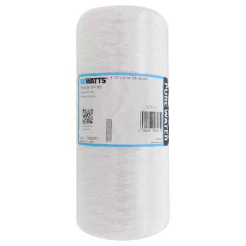 Main product image of 5 Micron 4-1/2" x 10" Full Flow String Wound Water Filter Cartridge
