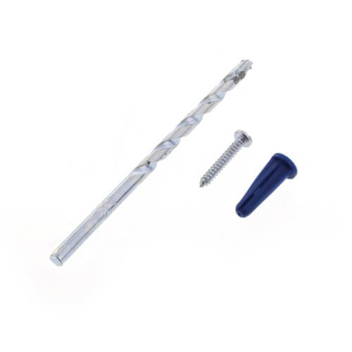 7103CX DiversiTech 7103CX 4 x 3/4" Plastic Anchor Kit with Drill Bits (100 Screws/Anchors)