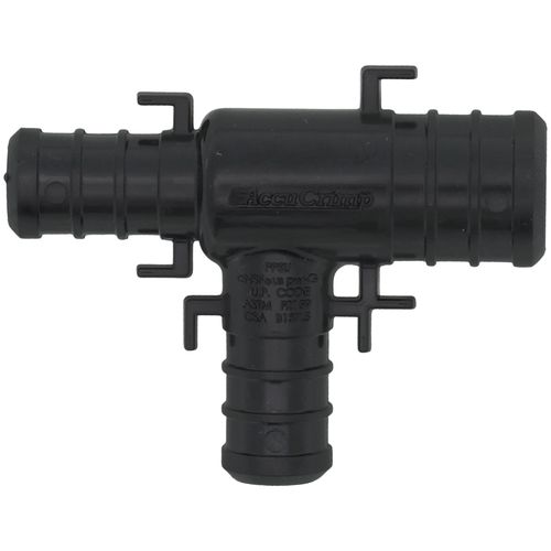 Main product image of 3/4" x 1/2" x 1/2" Poly PEX Crimp Reducing Tee