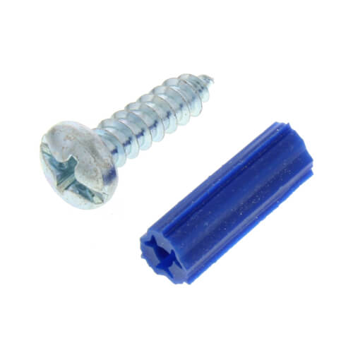 #14 x 1" Plastic Anchor Kit with Drill Bits (100 Screws/Anchors)