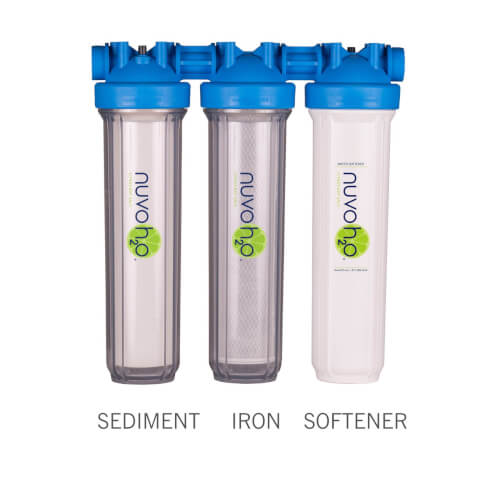 711248 Nuvo H2O 711248 Manor Trio Water Softener, Sediment Filter