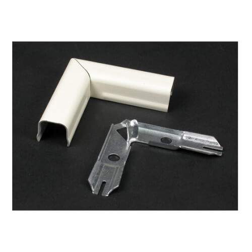 90-Degree Flat Elbow Fitting for Series 700 Raceways (White)
