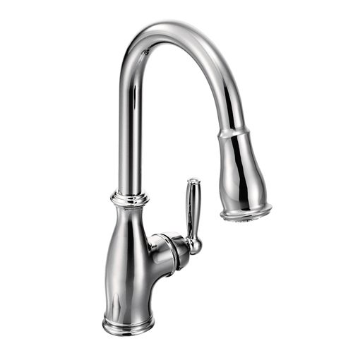 Main product image of Brantford Chrome 1 Handle Pulldown Kitchen Faucet, 7185C
