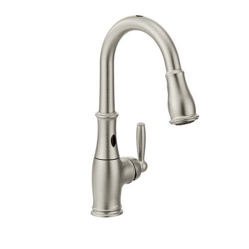 Main product image of Brantford Spot Resist Stainless 1 Handle High Arc Pulldown Kitchen Faucet, 7185ESRS
