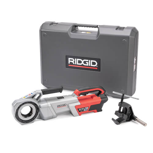 Main product image of 760 FXP Power Drive (12-R) Kit w/ 2x 4Ah FXP Batteries & Charger, 1/2-2" 12-R NPT Die Head Set, Support Arm & Case