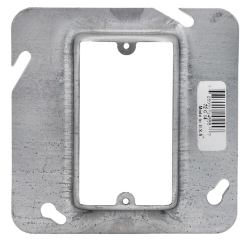 Main product image of 4-11/16" x 3/4" Raised Square Single-Gang Device Cover