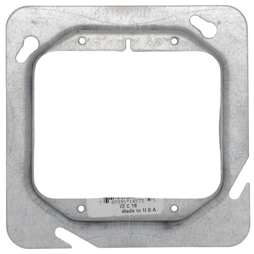 Main product image of 4-11/16" x 3/4" Raised Square 2-Gang Device Cover