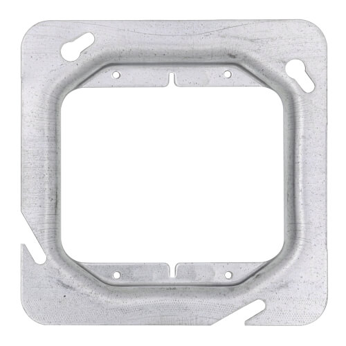 Main product image of 4-11/16" x 5/8" Raised Square 2-Gang Device Cover