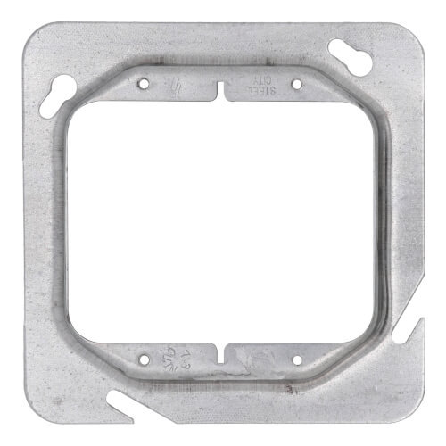 Main product image of 4-11/16" x 5/8" Raised Square 2-Gang Device Cover