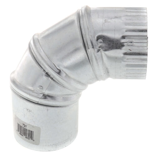 Main product image of 3" Galvanized Adjustable Elbow - 30 Gauge (22.5° to 90°)