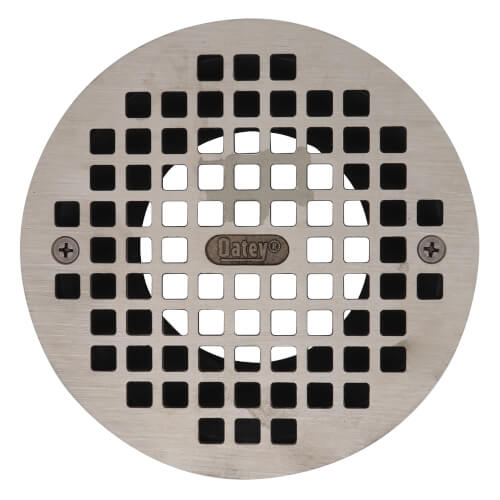 Main product image of 3" or 4" PVC Adjustable General Purpose Drain with 6" Nickel Grate