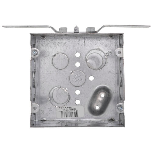 Main product image of 4-11/16" x 2-1/8" Deep Square Box, 1/2" & 3/4" Eccentric Knockouts