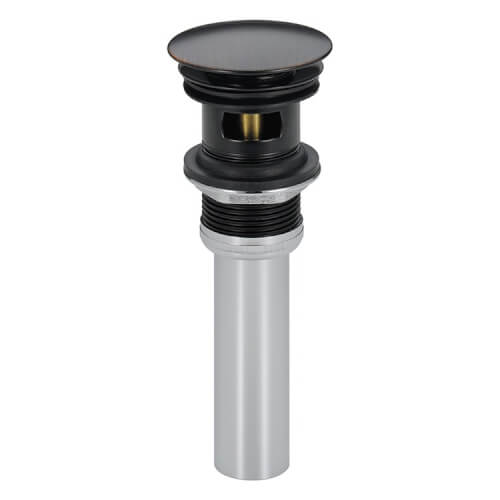 Main product image of Venetian Bronze Metal Drain Assembly for Lavatory Sink - Push Pop-Up w/ Overflow