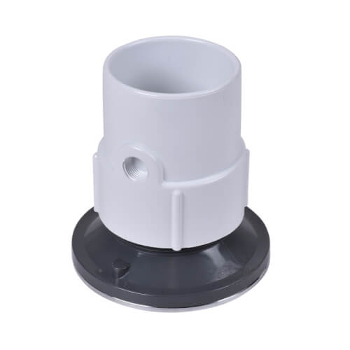 Main product image of 3" x 4" PVC Adjustable General Purpose Drain w/ 6" Chrome Grate