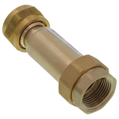 Main product image of 1" Female Meter Thread Inlet x Union FNPT Outlet Dual Check Valve Backflow Preventer, LF7R10-U2 (Lead Free)