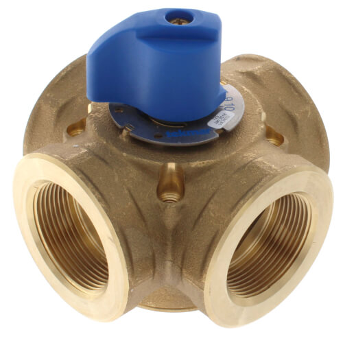 1-1/2" Brass 4-Way Mixing Valve