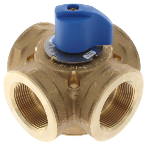 1-1/2" Brass 4-Way Mixing Valve