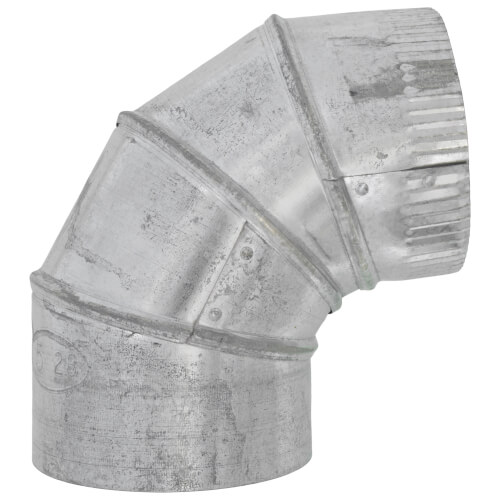 5" Galvanized Adjustable Elbow - 30 Gauge (22.5° to 90°)