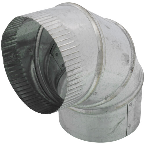 5" Galvanized Adjustable Elbow - 30 Gauge (22.5° to 90°)
