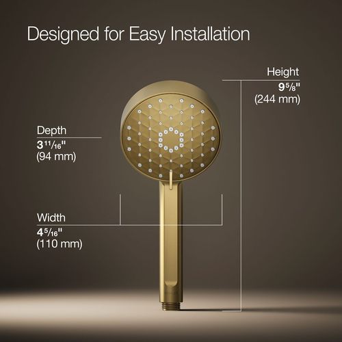 Main product image of Awaken G110 Four-Function Hand Shower, 2.5 GPM (Moderne Brass), K-72415-Y-2MB