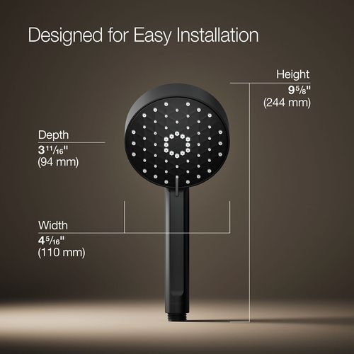 Main product image of Awaken G110 Four-Function Hand Shower, 2.5 GPM (Matte Black), K-72415-Y-BL
