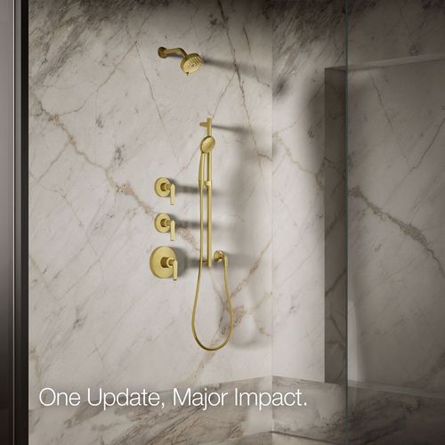 Main product image of Awaken G110 Multi-Function Showerhead, 1.75 GPM (Moderne Brass), K-72419-G-2MB
