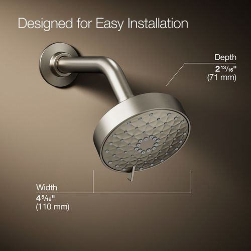 Main product image of Awaken G110 Multi-Function Showerhead, 1.75 GPM (Brushed Nickel), K-72419-G-BN
