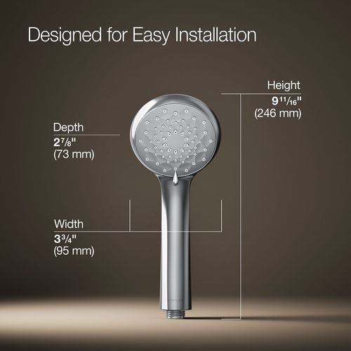 Main product image of Awaken B90 Three-Function Hand Shower, 1.5 GPM (Polished Chrome), K-72420-H-CP
