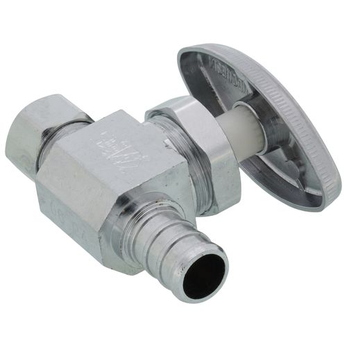 Main product image of 1/2" PEX Straight Stop (Full Turn) (Lead Free)