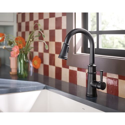 Main product image of Belfield 1 Handle Pulldown Kitchen Faucet, 1.5 GPM, 7260BL (Matte Black)
