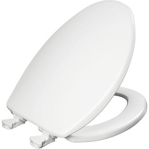 Main product image of Elongated Plastic Toilet Seat, Easy-Clean (White)