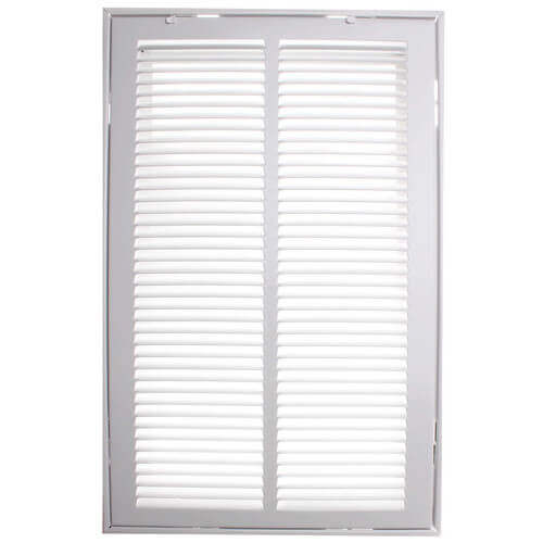 Main product image of 12" x 18" (Wall Opening Size) White Sidewall/Ceiling Return Air Filter Grille (673 Series)