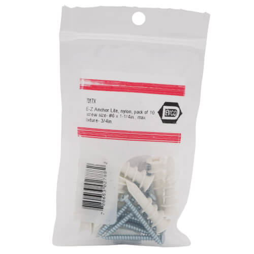 Main product image of #6 x 1-1/4" Self-Drilling Gypsum Wallboard Anchor (Pack of 10)