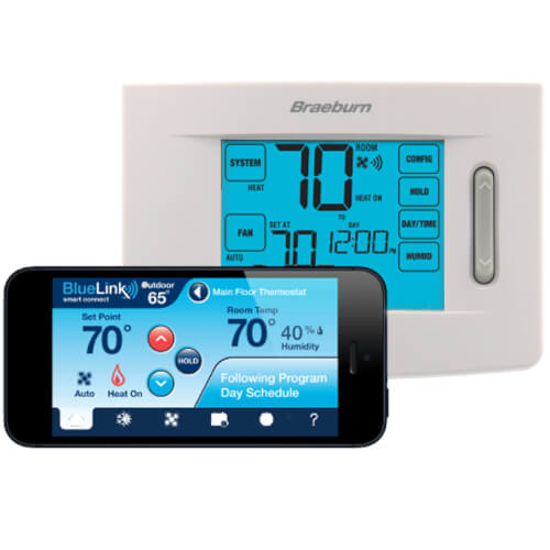 BlueLink Smart Wi-Fi Universal Programmable Thermostat (3 Heat/2 Cool)