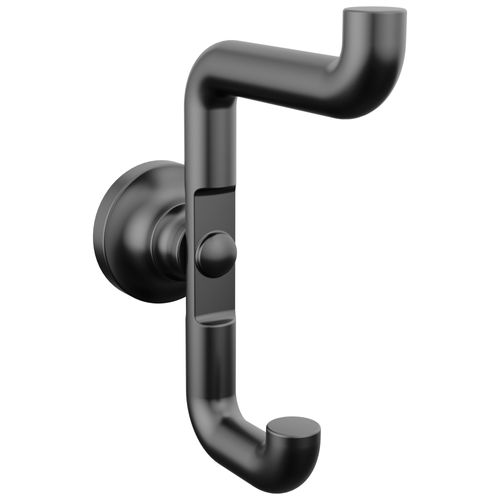 Main product image of Saylor Double Robe Hook (Matte Black), 73535-BL